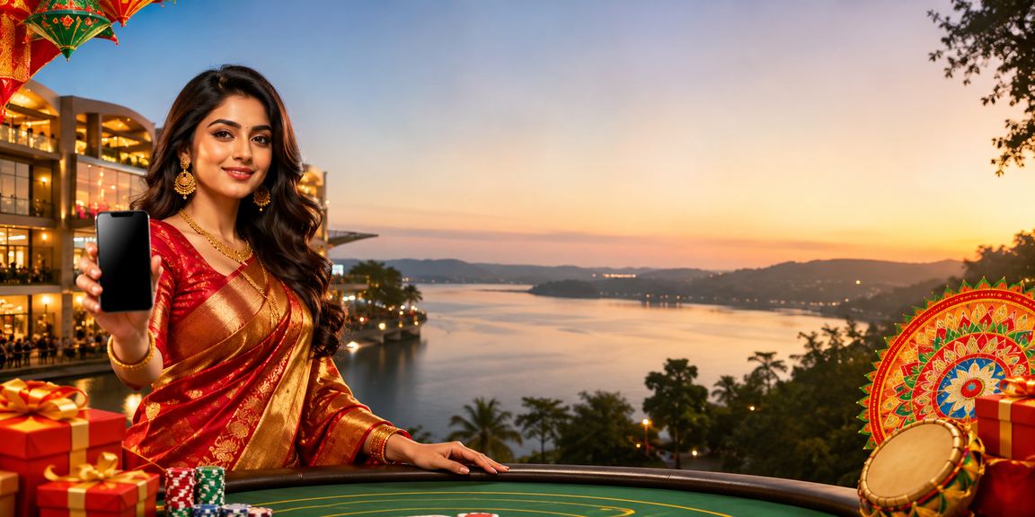 A user enjoying sona888vip Sports Betting festivities during Pohela Boishakh in Rangamati